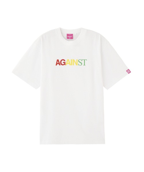 styles(スタイルス)の「AGAINST LAB Rasta Logo Tee TEESS24(Tシャツ/カットソー・メンズ・ホワイト/ブラック・M/L)」の1枚目の写真