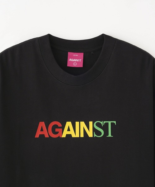 styles(スタイルス)の「AGAINST LAB Rasta Logo Tee TEESS24(Tシャツ/カットソー・メンズ・ホワイト/ブラック・M/L)」の5枚目の写真
