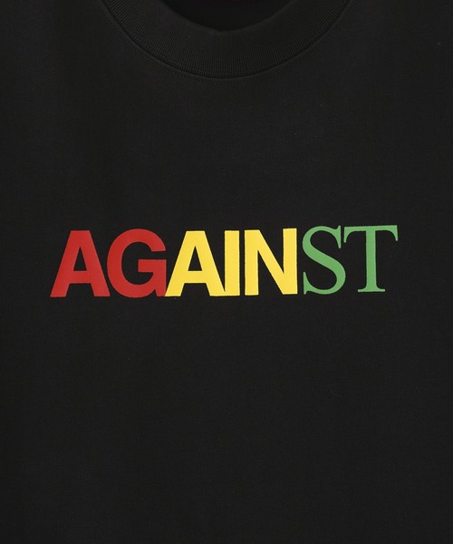 styles(スタイルス)の「AGAINST LAB Rasta Logo Tee TEESS24(Tシャツ/カットソー・メンズ・ホワイト/ブラック・M/L)」の6枚目の写真