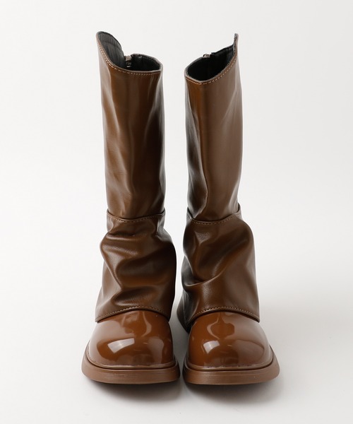 URBAN CHERRY(アーバンチェリー)の「ロングギャザーブーツ(ブーツ・キッズ・ブラウン/ブラック・17.5cm/18.0cm/18.5cm/19.5cm/20.0cm/20.5cm/21.0cm/22.0cm/22.5cm)」の17枚目の写真