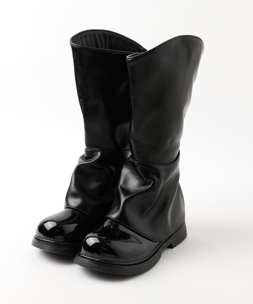 URBAN CHERRY(アーバンチェリー)の「ロングギャザーブーツ(ブーツ・キッズ・ブラウン/ブラック・17.5cm/18.0cm/18.5cm/19.5cm/20.0cm/20.5cm/21.0cm/22.0cm/22.5cm)」の6枚目の写真
