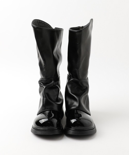 URBAN CHERRY(アーバンチェリー)の「ロングギャザーブーツ(ブーツ・キッズ・ブラウン/ブラック・17.5cm/18.0cm/18.5cm/19.5cm/20.0cm/20.5cm/21.0cm/22.0cm/22.5cm)」の7枚目の写真