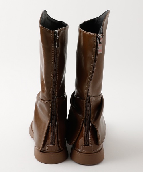 URBAN CHERRY(アーバンチェリー)の「ロングギャザーブーツ(ブーツ・キッズ・ブラウン/ブラック・17.5cm/18.0cm/18.5cm/19.5cm/20.0cm/20.5cm/21.0cm/22.0cm/22.5cm)」の19枚目の写真