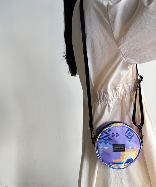 PENDLETON(ペンドルトン)の「ST:PENDLETON ペンドルトン CIRCLE MINI SHOULDERサークルミニショルダー(ショルダーバッグ・レディース・オフホワイト/ラベンダー・FREE)」の2枚目の写真