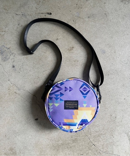 PENDLETON(ペンドルトン)の「ST:PENDLETON ペンドルトン CIRCLE MINI SHOULDERサークルミニショルダー(ショルダーバッグ・レディース・オフホワイト/ラベンダー・FREE)」の12枚目の写真