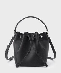 INDIVI | 【合皮／ショルダー付き】巾着型バッグ(ショルダーバッグ)