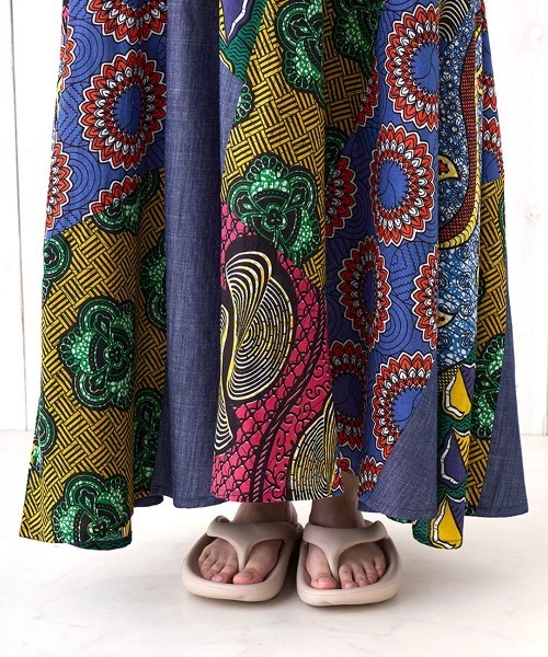 アフリカンデニムキャミソールワンピース【WEB限定】（ワンピース