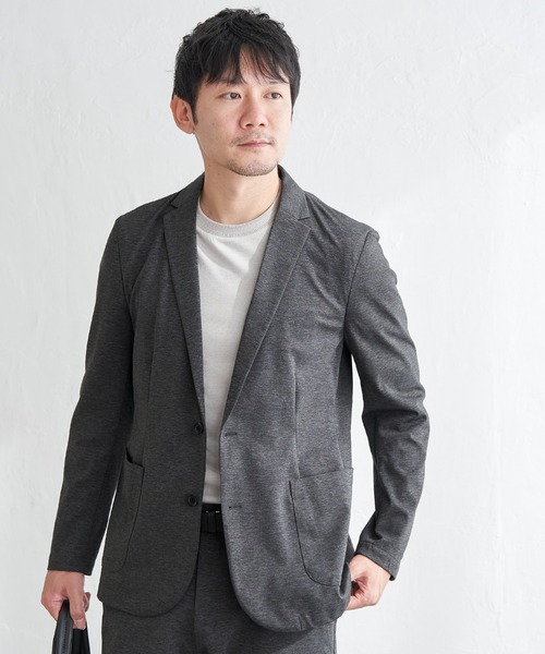 IKKA LOUNGE(イッカラウンジ)の「【セットアップ対応】GOKU楽ワークポンチジャケット(テーラードジャケット・メンズ・グレー/ブラック/ベージュ/ネイビー・S/M/L/XL)」の11枚目の写真