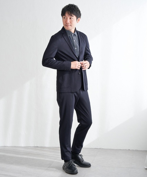 IKKA LOUNGE(イッカラウンジ)の「【セットアップ対応】GOKU楽ワークポンチジャケット(テーラードジャケット・メンズ・グレー/ブラック/ベージュ/ネイビー・S/M/L/XL)」の12枚目の写真