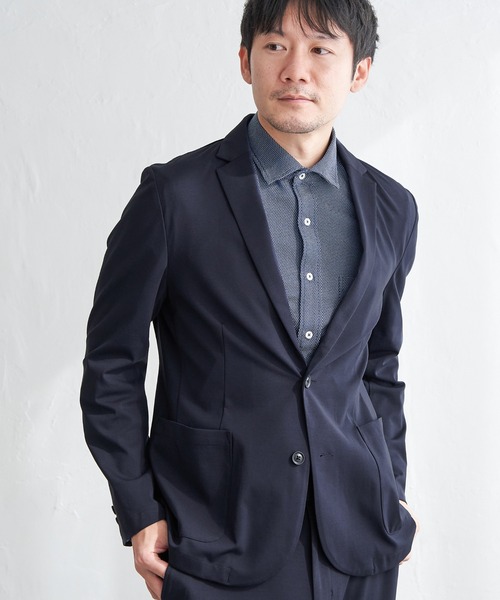 IKKA LOUNGE(イッカラウンジ)の「【セットアップ対応】GOKU楽ワークポンチジャケット(テーラードジャケット・メンズ・グレー/ブラック/ベージュ/ネイビー・S/M/L/XL)」の14枚目の写真
