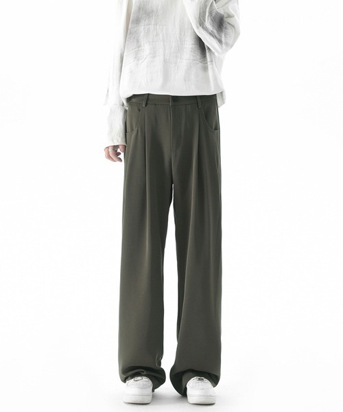 Ressaca(レサーカ)の「ルーズシルエットタックワイドスラックスパンツ(スラックス・メンズ・ブラック/カーキ・M/XL/L)」の15枚目の写真