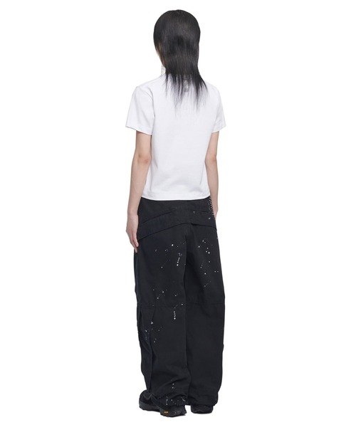 NOMANUAL（NOMANUAL）の「A'GEM/9 × .kom『NOMANUAL/ノーマニュアル』NM ENGINE T-SHIRT/NM エンジン TEE（Tシャツ/カットソー・レディース・ブラック/ホワイト・L/M）」の4枚目の写真