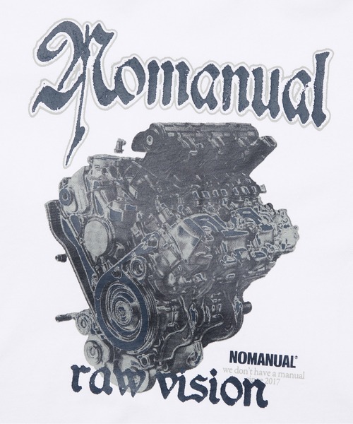 tシャツ A'GEM/9 × .kom「NOMANUAL/ノーマニュアル」NM ENGINE T-SHIRT/NM エンジン TEE レディース メン A'GEM/9 × .kom『NOMANUAL/ノーマニュアル』NM ENGINE T-SHIRT