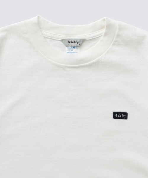 FIDELITY(フィデリティ)の「MINIMAL EMB TUBE TEE / 半袖ワッペンTシャツ(Tシャツ/カットソー・メンズ・ネイビー/ホワイト/アイボリー/ブラック・LARGE/MEDIUM)」の7枚目の写真