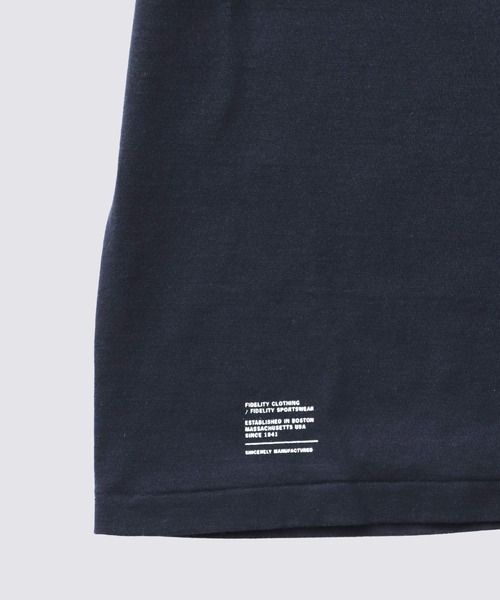 FIDELITY(フィデリティ)の「MINIMAL EMB TUBE TEE / 半袖ワッペンTシャツ(Tシャツ/カットソー・メンズ・ネイビー/ホワイト/アイボリー/ブラック・LARGE/MEDIUM)」の15枚目の写真