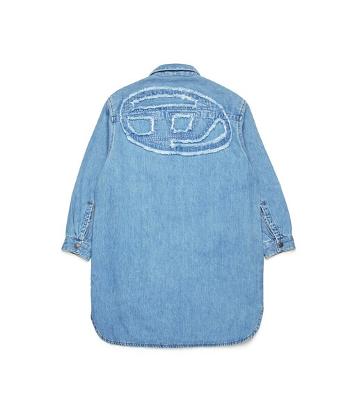 DIESEL デニムシャツ　ジップ　ワンピース　XXS DIESEL デニムシャツワンピース XSサイズ ベルト付 - メルカリ