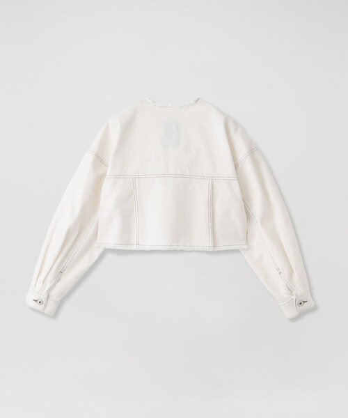 LOVELESS（ラブレス）の「ノーカラーGジャン（デニムジャケット・レディース・オフホワイト/ブルー系その他3・36/34）」の9枚目の写真