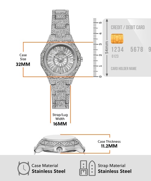 MICHAEL KORS(マイケルコース)の「マイケル・コース 腕時計 レディース アナログ ステンレス MK4891(アナログ腕時計・レディース・シルバー・FREE)」の2枚目の写真
