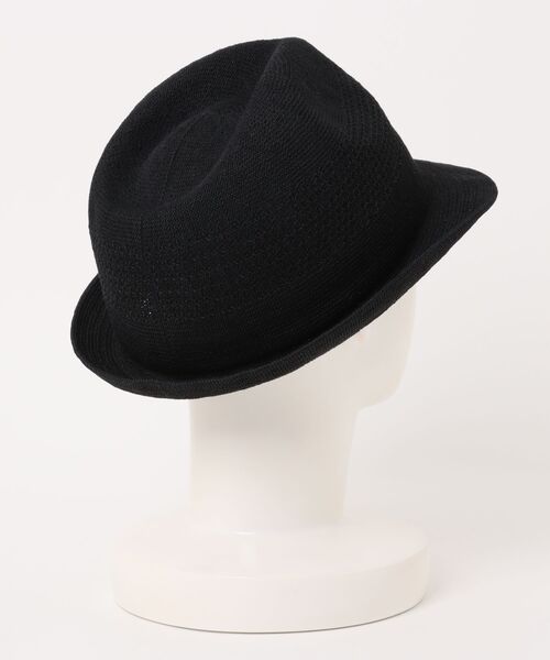OVERRIDE（オーバーライド）の「OVERRIDE  LINEN KNIT FEDORA / オーバーライド（ハット・メンズ・ブラック/グリーン/ブルー・60cm/58cm/62cm）」の10枚目の写真