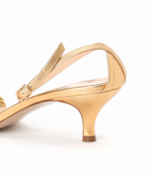 VERMEIL par iena（ヴェルメイユパーイエナ）の「NEBULONI E.（ネブローニ） Rope ワンストラップヒール 7407551（サンダル・レディース・ゴールド・36/37/38/39）」の8枚目の写真