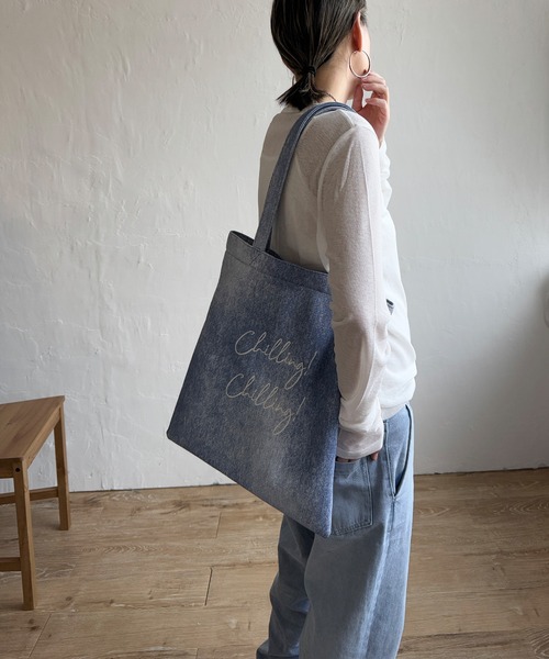 LBC（エルビーシー）の「ジャガードA４トートバッグ（トートバッグ・レディース・ライトグレー/コーラル/ブルー/オレンジ/ライトブルー・FREE）」の3枚目の写真