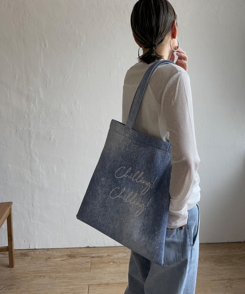 LBC（エルビーシー）の「ジャガードA４トートバッグ（トートバッグ・レディース・ライトグレー/コーラル/ブルー/オレンジ/ライトブルー・FREE）」の11枚目の写真