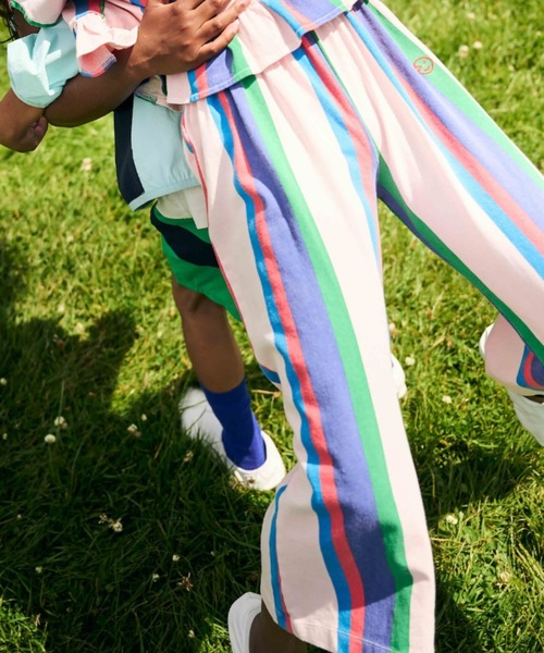 Wynken(ウィンケン)の「Wynken / ストライプロングパンツ(その他パンツ・キッズ・ライトピンク・8Y/4Y)」の1枚目の写真