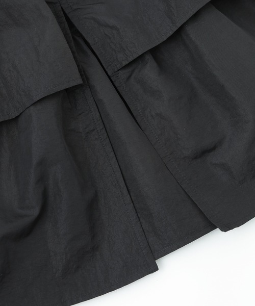 ROSE BUD（ローズバッド）の「NYLON FRILL SKIRT（スカート・レディース・ブラック/カーキ/ブルー・ONE SIZE）」の8枚目の写真