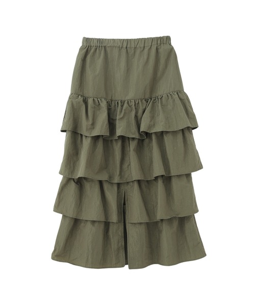 ROSE BUD（ローズバッド）の「NYLON FRILL SKIRT（スカート・レディース・ブラック/カーキ/ブルー・ONE SIZE）」の11枚目の写真