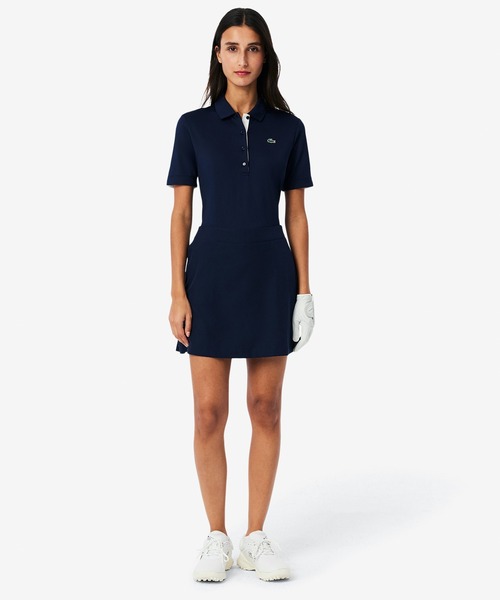 LACOSTE（ラコステ）の「ハイストレッチ ウルトラドライゴルフプリーツスカート インナー付き（スカート・レディース・ホワイト/ネイビー・38/36/34）」の3枚目の写真