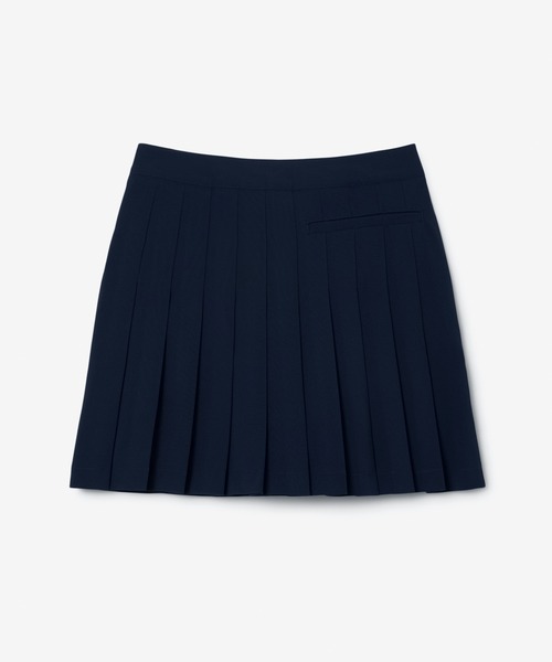 LACOSTE（ラコステ）の「ハイストレッチ ウルトラドライゴルフプリーツスカート インナー付き（スカート・レディース・ホワイト/ネイビー・38/36/34）」の6枚目の写真
