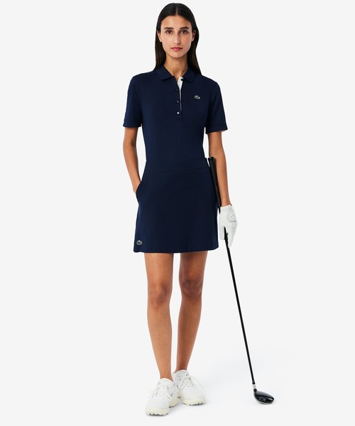 LACOSTE（ラコステ）の「ハイストレッチ ウルトラドライゴルフプリーツスカート インナー付き（スカート・レディース・ホワイト/ネイビー・38/36/34）」の11枚目の写真