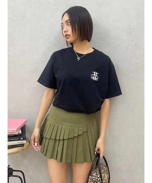 EVRIS(エヴリス)の「レイヤードプリーツミニスカート(スカート・レディース・ベージュ/チャコールグレー/カーキ・MEDIUM/SMALL)」の19枚目の写真