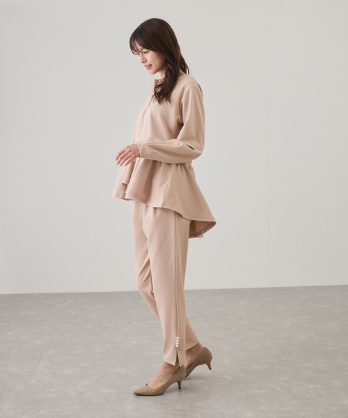 Jayro(ジャイロ)の「パール使いペプラムプルオーバー(Tシャツ/カットソー・レディース・ブラック/ベージュ/グレー・M)」の19枚目の写真