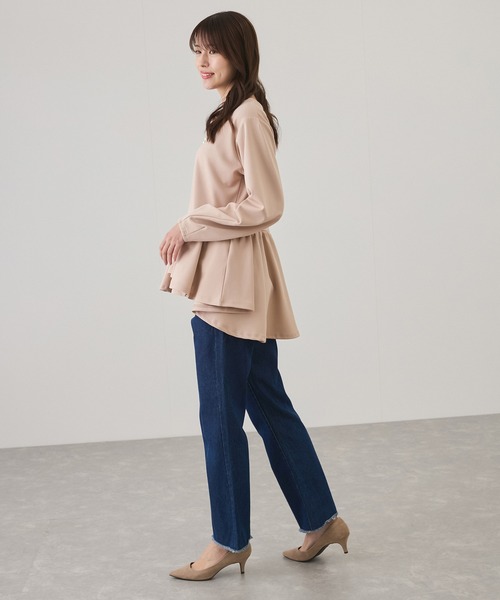 Jayro(ジャイロ)の「パール使いペプラムプルオーバー(Tシャツ/カットソー・レディース・ブラック/ベージュ/グレー・M)」の15枚目の写真