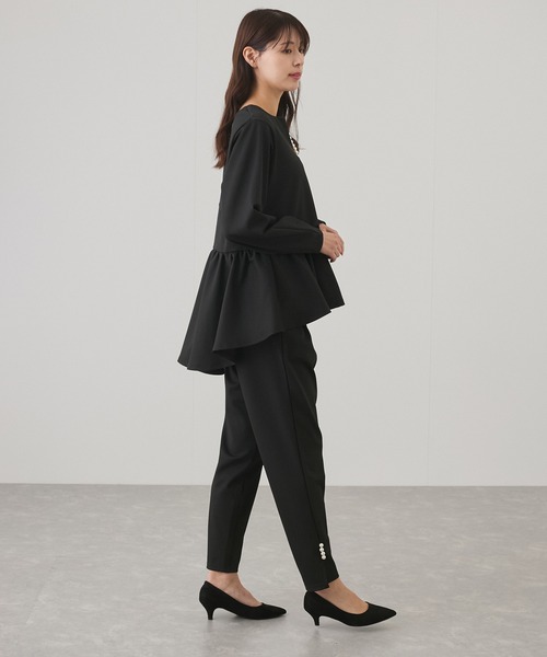 Jayro(ジャイロ)の「パール使いペプラムプルオーバー(Tシャツ/カットソー・レディース・ブラック/ベージュ/グレー・M)」の10枚目の写真