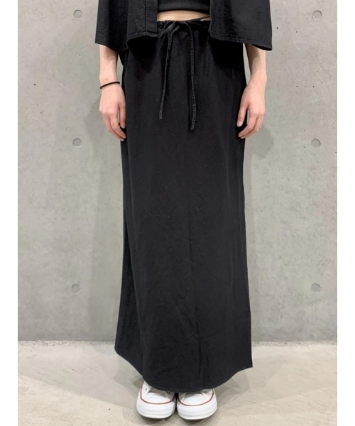 【Erdem】 Olympiaプリントリネンミディスカート 高身長 裾シアーマーメイドスカート（トールサイズ）fifiean