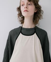 holder neck piping knit