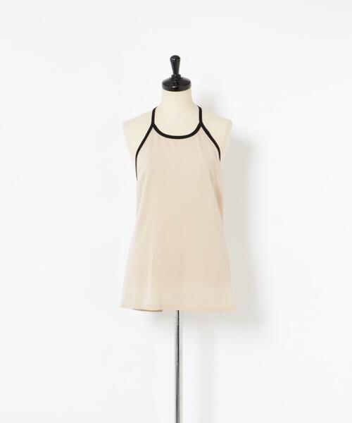 LAATO（ラート）の「holder neck piping knit（キャミソール・レディース・オフホワイト/ネイビー・ONE）」の10枚目の写真