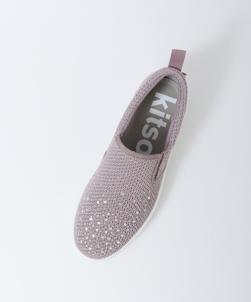 kitson(キットソン)の「KITSON キットソン 厚底ウェーブソール 軽量 ラメ入りニット スリッポン(スリッポン・レディース・ブラック系その他/ベージュ/ラベンダー・S/M/L/LL)」の7枚目の写真