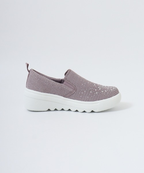 kitson(キットソン)の「KITSON キットソン 厚底ウェーブソール 軽量 ラメ入りニット スリッポン(スリッポン・レディース・ブラック系その他/ベージュ/ラベンダー・S/M/L/LL)」の10枚目の写真