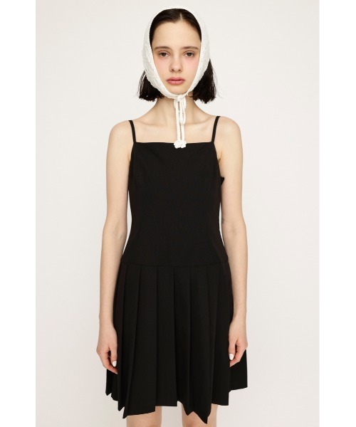 SLY（スライ）の「PLEATS CAMI S/OP プリーツ キャミ ショート ミニ ワンピース（ワンピース・レディース・ブラック/杢グレー・FREE）」の19枚目の写真