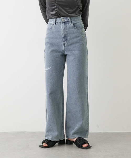 セール】シシュウワイドデニム（デニムパンツ）｜SENSE OF PLACE