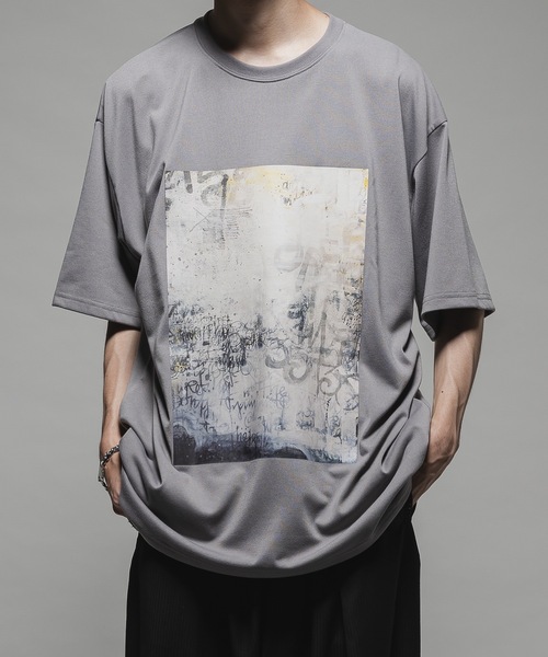 CASPER JOHN（キャスパージョン）の「COOL TOUCH DRAPE T-SHIRTS/クールタッチドレープTシャツ（Tシャツ/カットソー・メンズ・ライトパープル/ライトグレー/ブラック/グレイッシュベージュ/ブルー・X-SMALL/SMALL/MEDIUM/LARGE）」の3枚目の写真
