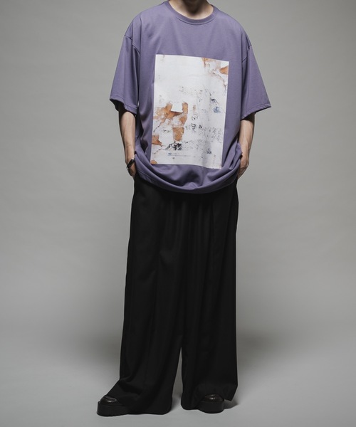 CASPER JOHN（キャスパージョン）の「COOL TOUCH DRAPE T-SHIRTS/クールタッチドレープTシャツ（Tシャツ/カットソー・メンズ・ライトパープル/ライトグレー/ブラック/グレイッシュベージュ/ブルー・X-SMALL/SMALL/MEDIUM/LARGE）」の19枚目の写真