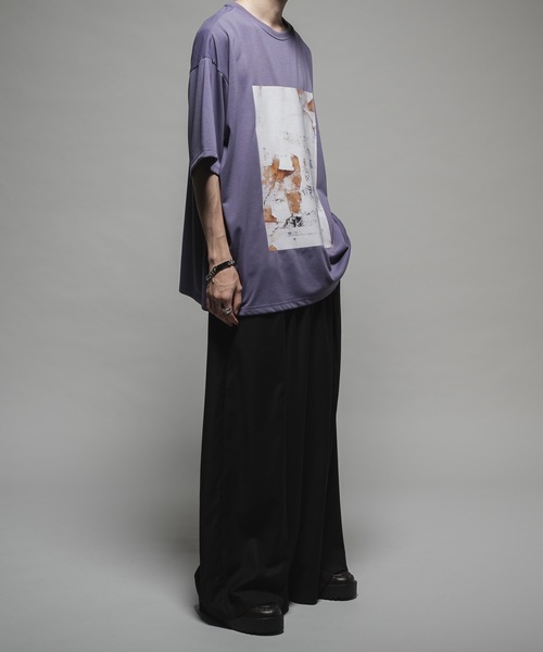 CASPER JOHN（キャスパージョン）の「COOL TOUCH DRAPE T-SHIRTS/クールタッチドレープTシャツ（Tシャツ/カットソー・メンズ・ライトパープル/ライトグレー/ブラック/グレイッシュベージュ/ブルー・X-SMALL/SMALL/MEDIUM/LARGE）」の20枚目の写真