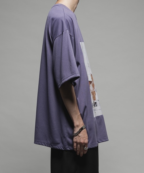 CASPER JOHN（キャスパージョン）の「COOL TOUCH DRAPE T-SHIRTS/クールタッチドレープTシャツ（Tシャツ/カットソー・メンズ・ライトパープル/ライトグレー/ブラック/グレイッシュベージュ/ブルー・X-SMALL/SMALL/MEDIUM/LARGE）」の17枚目の写真