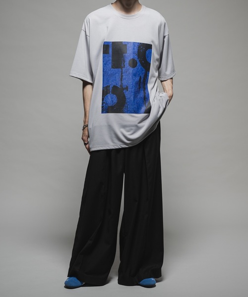 CASPER JOHN（キャスパージョン）の「COOL TOUCH DRAPE T-SHIRTS/クールタッチドレープTシャツ（Tシャツ/カットソー・メンズ・ライトパープル/ライトグレー/ブラック/グレイッシュベージュ/ブルー・X-SMALL/SMALL/MEDIUM/LARGE）」の12枚目の写真