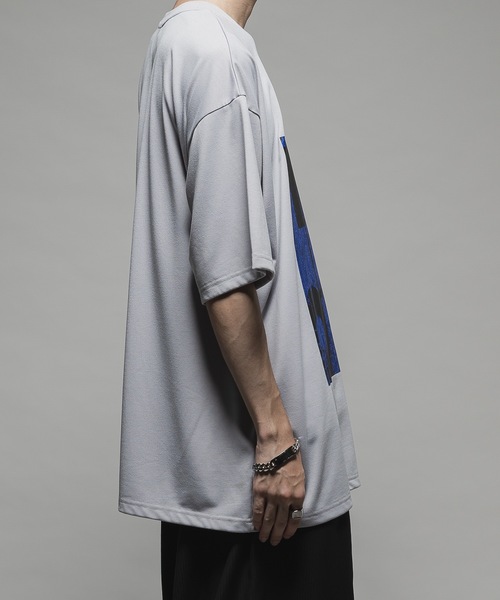 CASPER JOHN（キャスパージョン）の「COOL TOUCH DRAPE T-SHIRTS/クールタッチドレープTシャツ（Tシャツ/カットソー・メンズ・ライトパープル/ライトグレー/ブラック/グレイッシュベージュ/ブルー・X-SMALL/SMALL/MEDIUM/LARGE）」の9枚目の写真