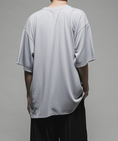 CASPER JOHN（キャスパージョン）の「COOL TOUCH DRAPE T-SHIRTS/クールタッチドレープTシャツ（Tシャツ/カットソー・メンズ・ライトパープル/ライトグレー/ブラック/グレイッシュベージュ/ブルー・X-SMALL/SMALL/MEDIUM/LARGE）」の10枚目の写真